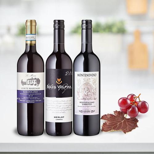 3 Bottle Of Italian Wine-Wine Delivery Birthday Gift
