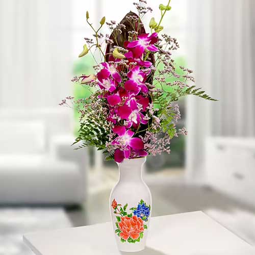 Orchids in a Vase