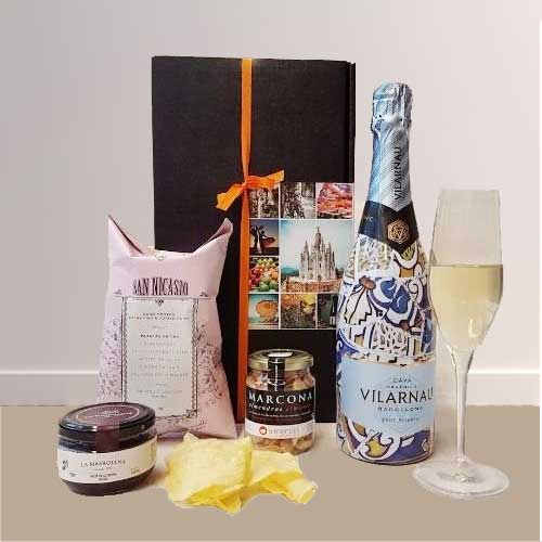 Spanish Gift Basket With Sparkling-Prosecco Gift Basket