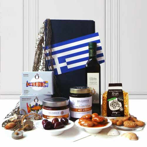 Greek Gourmet Hamper-Thank You Food Basket