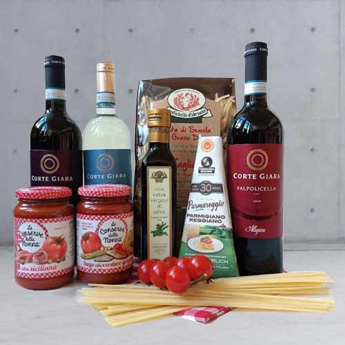 Pasta Wine Gift Hamper-Food Baskets As Gifts
