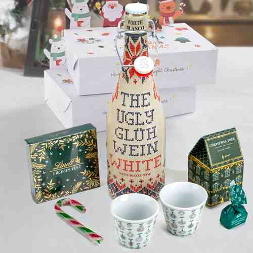 White Mulled Wine Gift Box Send Christmas Gift Box To Chemnitz Germany