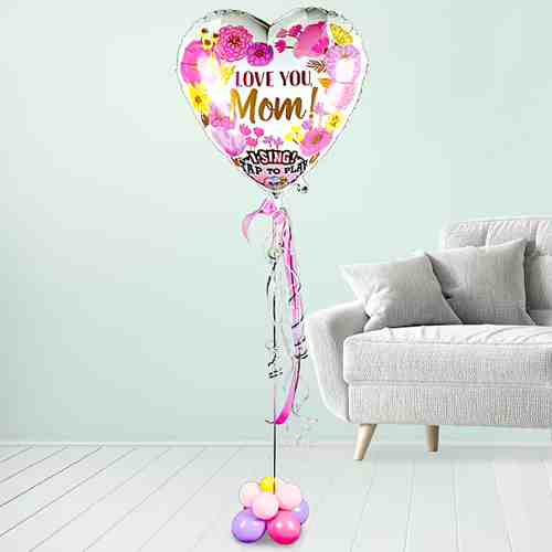 Love You Mom Foil Balloon-Send Balloon Bouquet to Paderborn