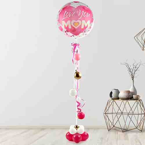 Love U Mom Giant Balloon-Send Balloon Bouquet to Pforzheim