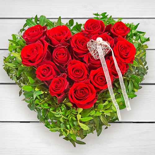 Rose Heart-Heart Shaped Flower Arrangements To Germany
