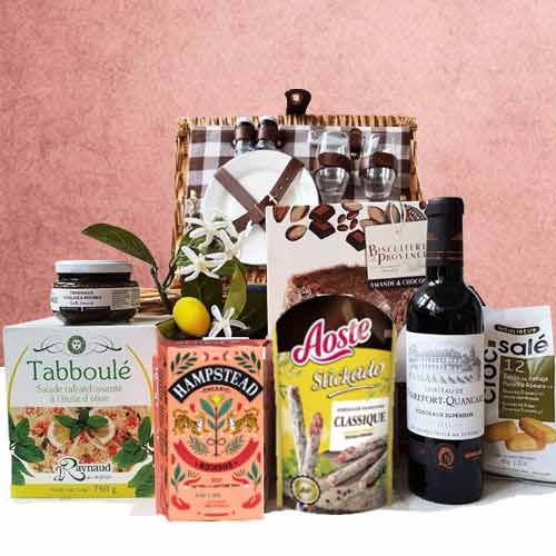 French Picnic Hamper-Send Gifts For Special Day