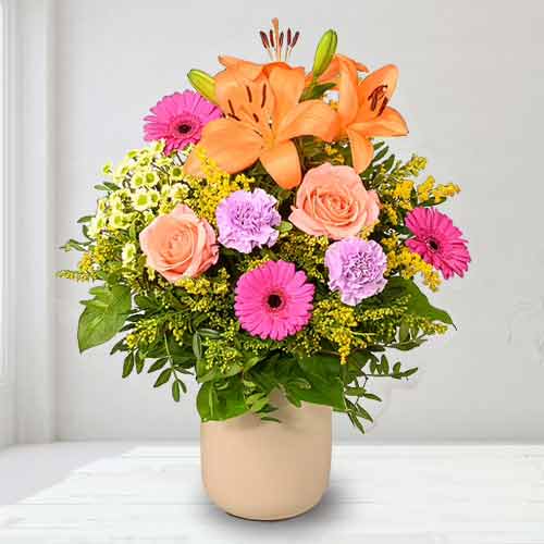 Lovely Orange Bouquet-Mother's Day Gifts Flowers