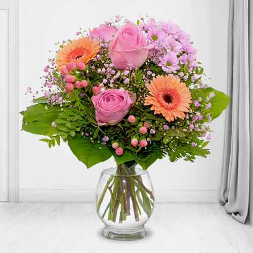 Platonic Love Bouquet-Happy Mothers Day Pink Roses