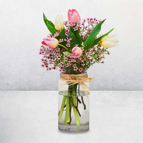 Tulip Arrangement-Order Tulip Bouquets For Valentine’s Day