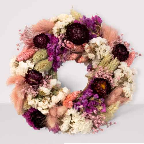 Amber Glow Seasonal Wreath