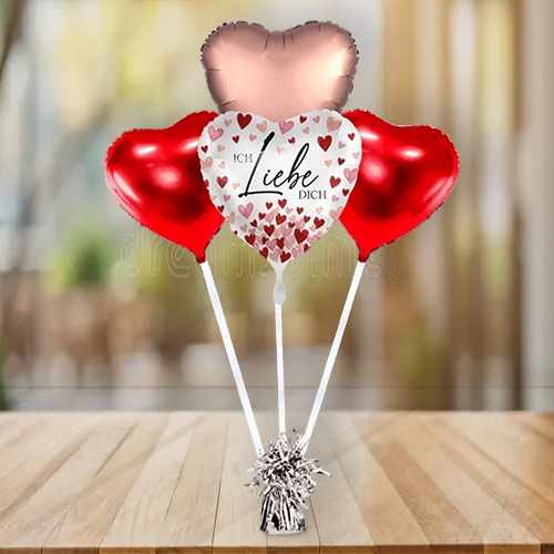 Love Hearts Helium Balloon Gift