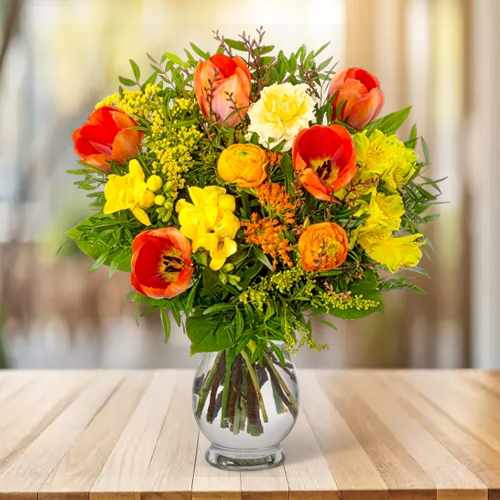 Radiant Spring Blooms Bouquet