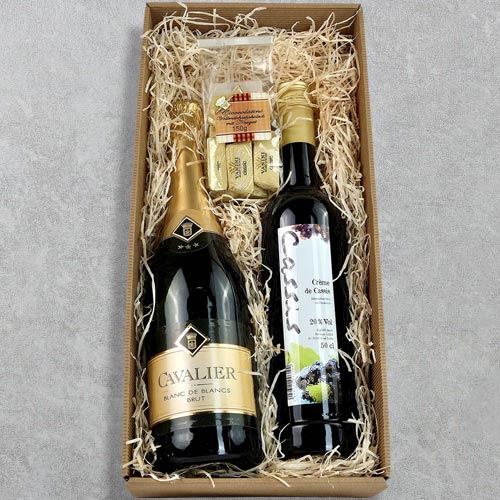 Sparkling Wine & Chocolate Indulgence Gift Box For Her