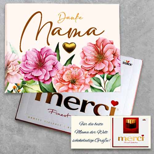 Merci Chocolate Greeting Card Gift