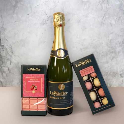 Sparkling Wine And Chocolate Gift Set Delivery