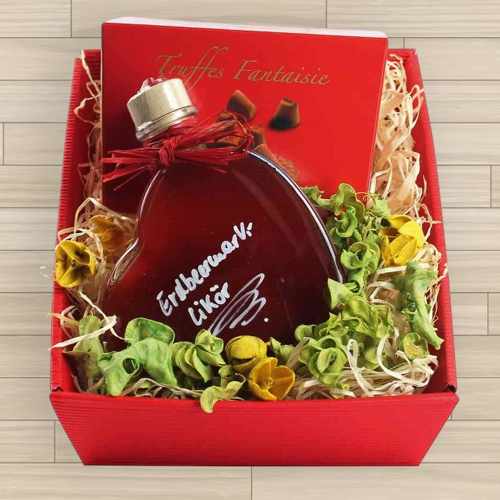 - Passionata Heart Liqueur & Truffle Gift Basket Delivery