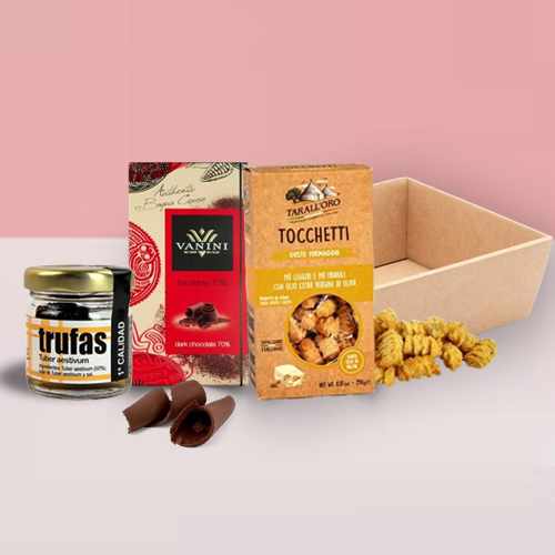 - Romantic Truffle & Dark Chocolate Gift Basket Delivery