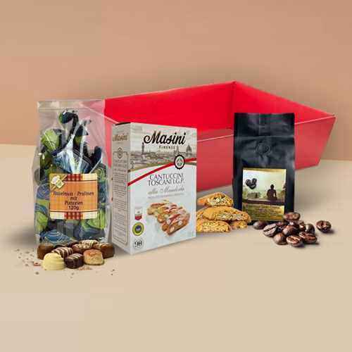 - - Roasted Coffee & White Chocolate Gift Basket