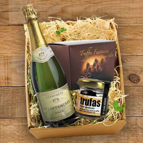 Romantic Champagne N Truffles Basket