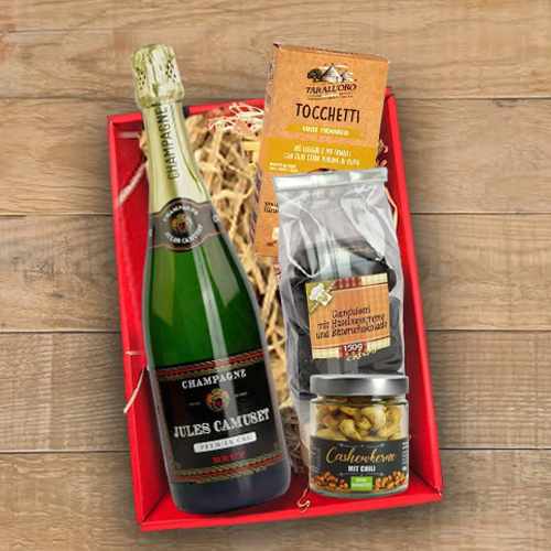 - Champagne Gift Basket For Birthday Delivery