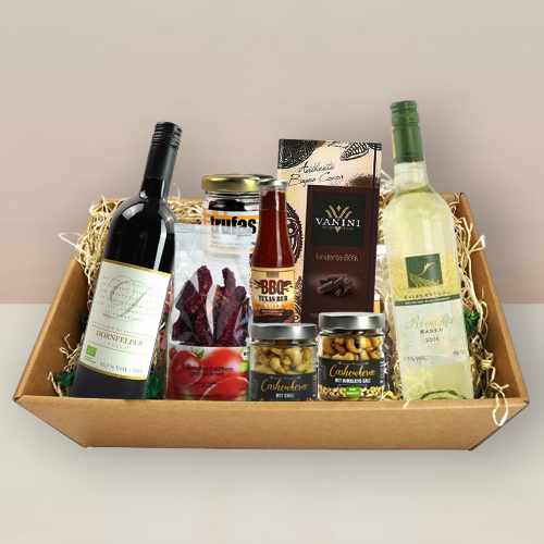Red & White Wine Gourmet Gift Hamper Delivery