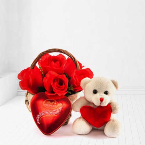 Chocolates Artificial Flowers Teddy