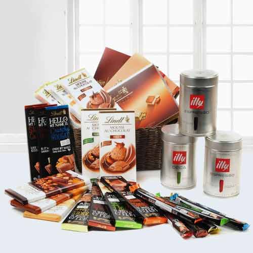 Swiss Chocolate Hamper-Anniversary Best Gift For Couple