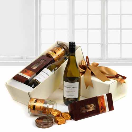Chardonnay With Chocolate-Birthday Gift For Someone Far Away