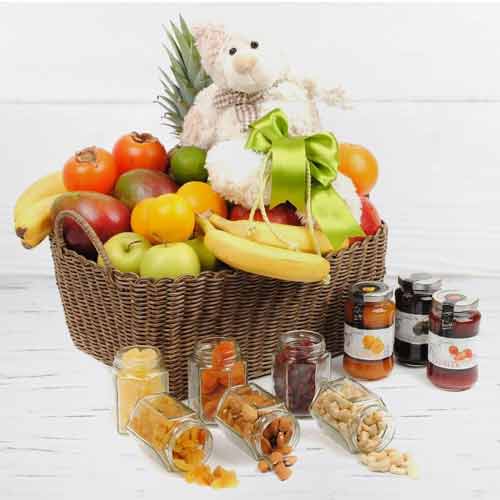 Happy Birthday Fruit Basket-New Mom Gift Basket Delivery