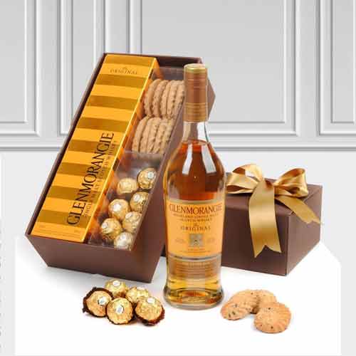 Single Malt Whisky N Chocolates-Birthday Gifts For Men
