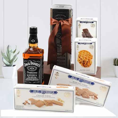Whisky With Biscuits N Thins-Fathers Day Gifts For Step Dad