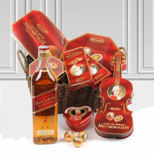 Red Label N Mozart Gift Basket