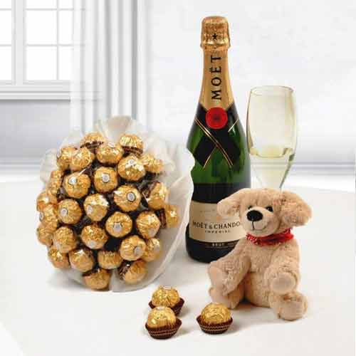 Moet And Ferrero Basket