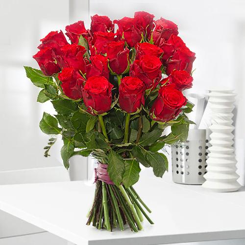 20 Red Rose Bouquet-Anniversary Roses Bouquet