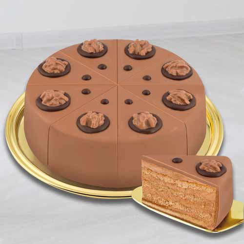 A Creamy Hazelnut Cake-Happy Anniversary Cake