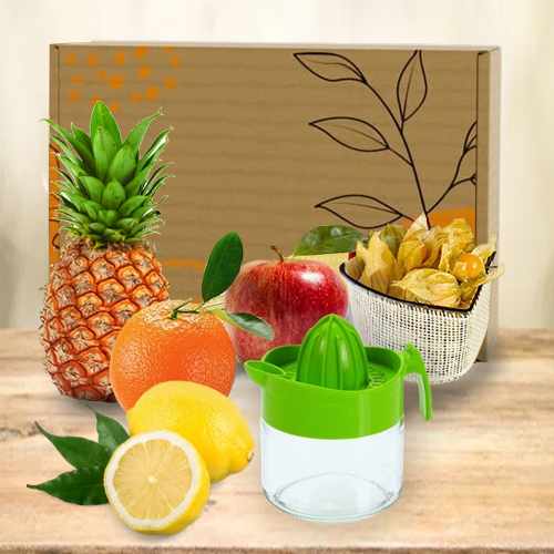 Seasonal Fresh Fruits And Juicer