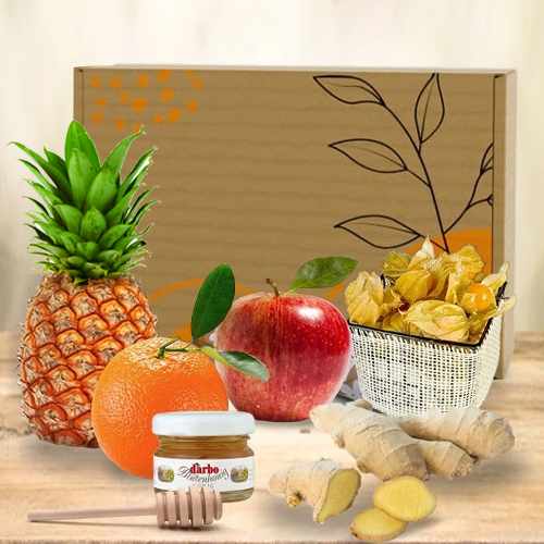 Seasonal Fresh Fruits And Honey