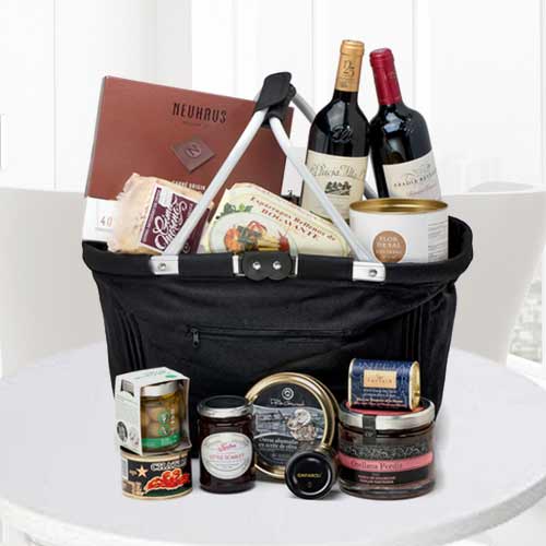 Thanksgiving Basket-Chocolate, Pickle, Crab, Cheese Hamper