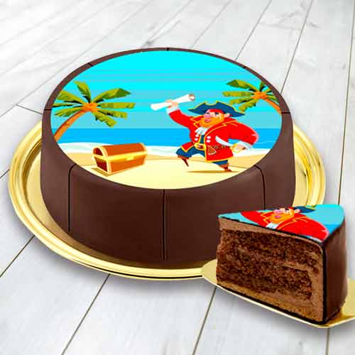 Pirat Motif Cake-Birthday Cake For Infants