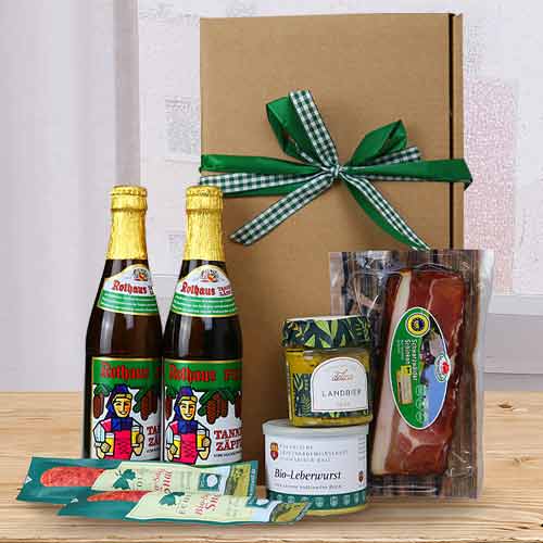 Beer N Snacks Gift Box-Beer And Snacks Gifts For Birthday