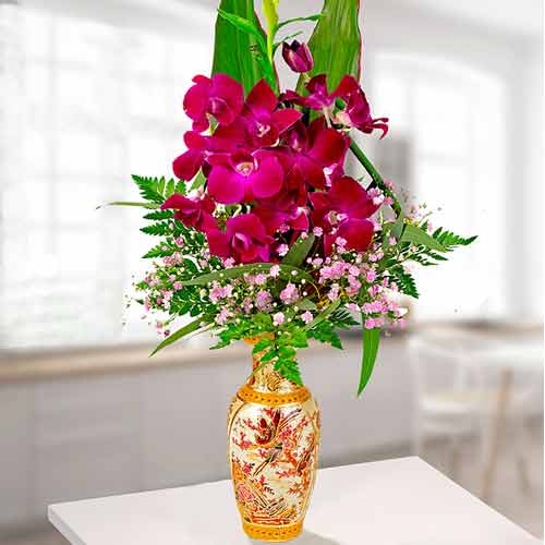 Asian Orchids Bouquet-Flowers To Germany Cheap
