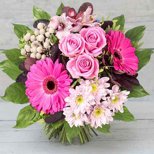 Pink Rose and Gerbera