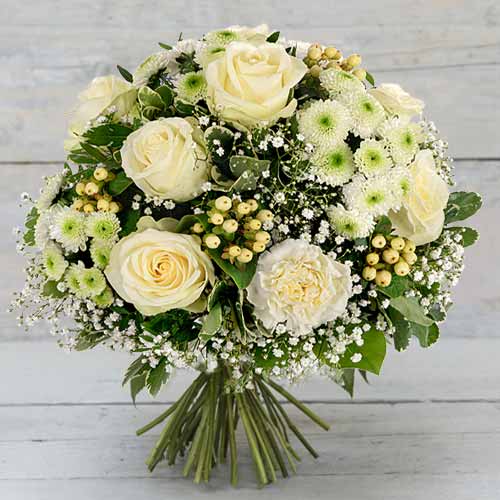 White Peace Bouquet-Send Him Flowers Germany